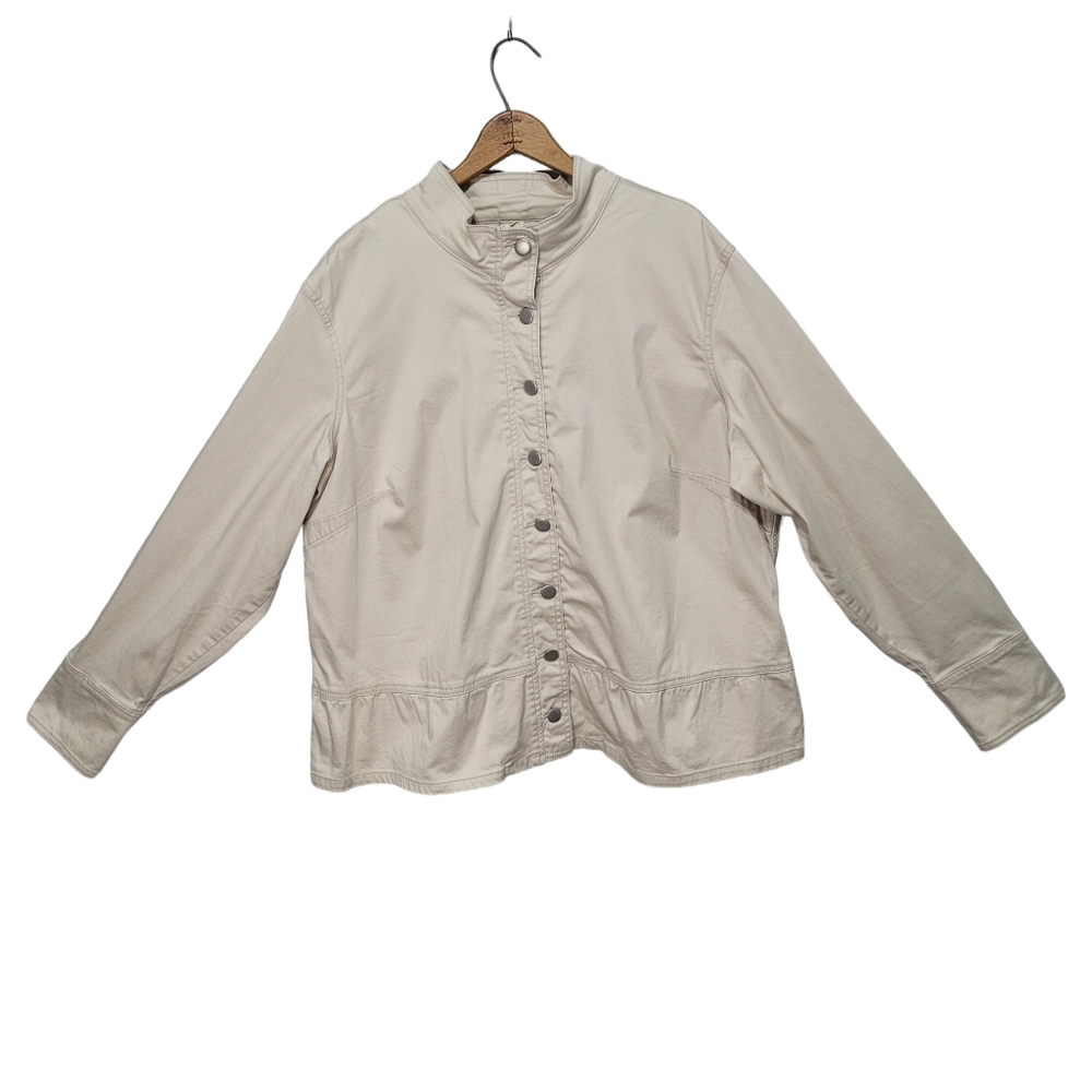 Maurices Lightweight Jacket Women's Size 3 Flawed Cream Casual Feminine